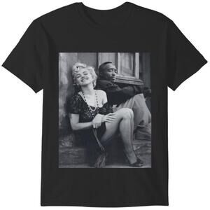 Marilyn Monroe 2Pac Mashup Image Pop Culture Fan Gift Graphic T Shirt 159